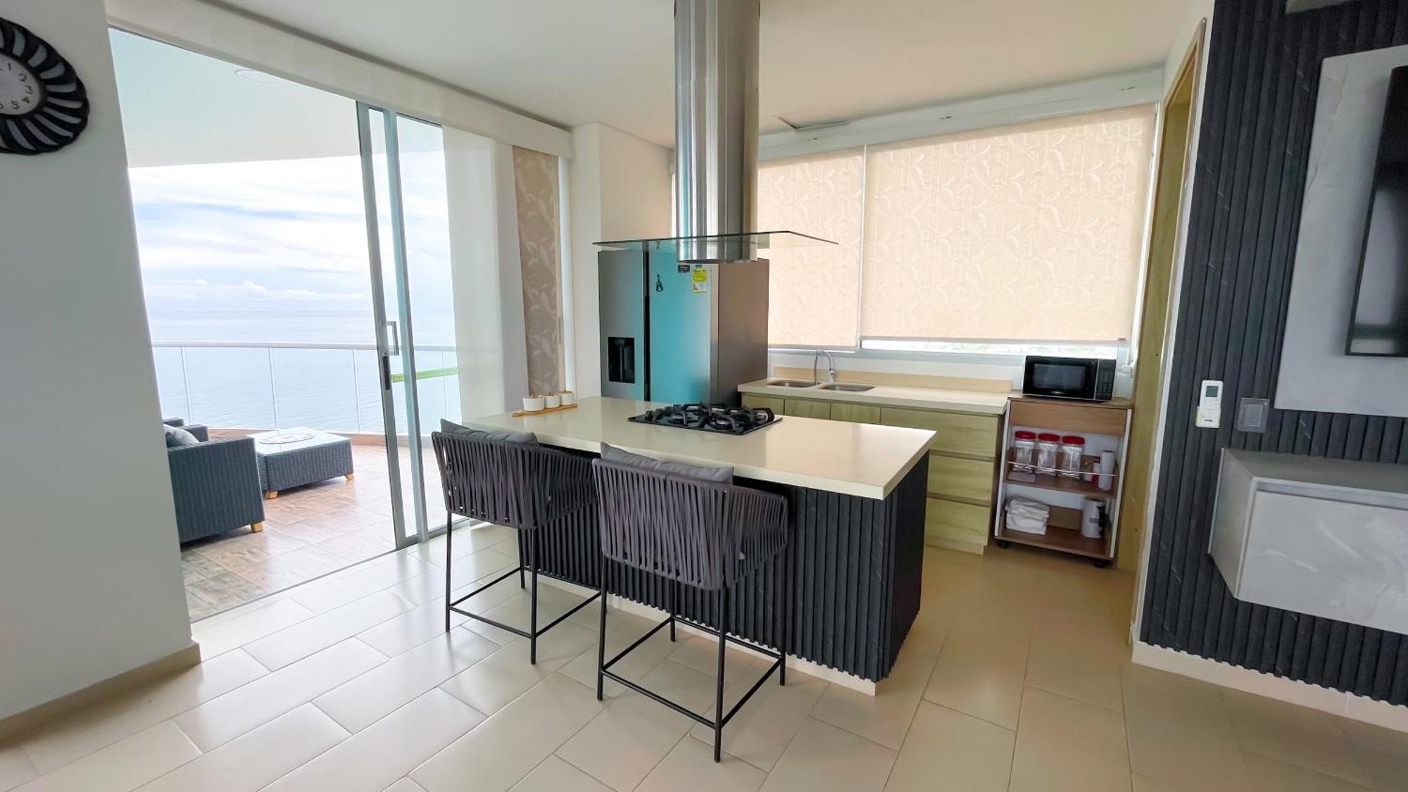 Apartamento Magico Penthouse Duplex Frente Al Mar 3 Habs Fb112 *